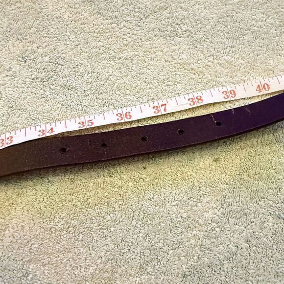 Chicos Brown Genuine Leather Belt 1.75\